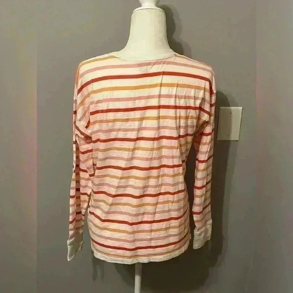 J. Crew Long-sleeve striped tee 100% cotton size medium - Picture 8 of 8